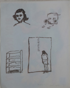 Miroslaw Balka, Anna F., 2000, acquarello su carta. Collezione Del Monte