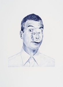 Giuseppe Stampone<br /> Bic Data Blue, 2013-2014<br /> 100 disegni a penna bic<br /> 40×55 cm cad.<br /> Courtesy l'artista e prometeogallery di Ida Pisani, Milano/Lucca<br /> Foto: Giorgio Benni” /></a></p> <br><br><a href=