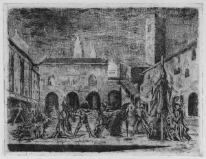 Vitali_Mascherata in Piazza Vecchia, 1942