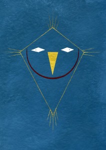 Luigi Presicce, Mago, 2014, acrilico su carta, 30,5 x 23 cm 